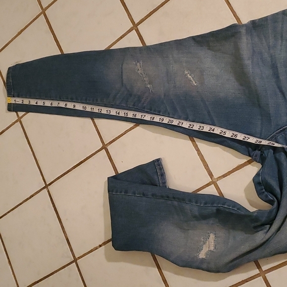 Liz Lange Maternity Jeans Womens Size S Jeggings Distressed Denim - Picture 11 of 12